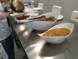 sauces on display at our summer cooking camps!