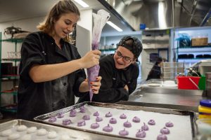 Hand-made frosting squeezed out just so! campusNYC culinary arts summer program is the best!