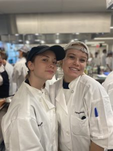 2 of the students attending our pastry classes and making new friends!