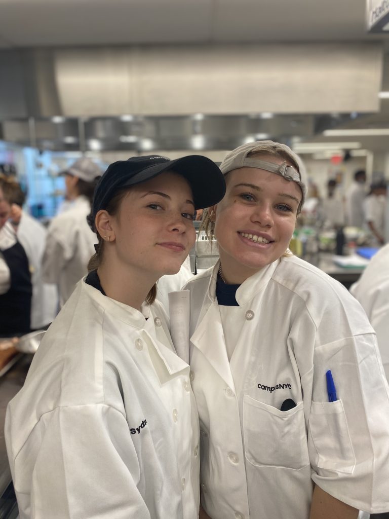 2 of the students attending our pastry classes and making new friends!