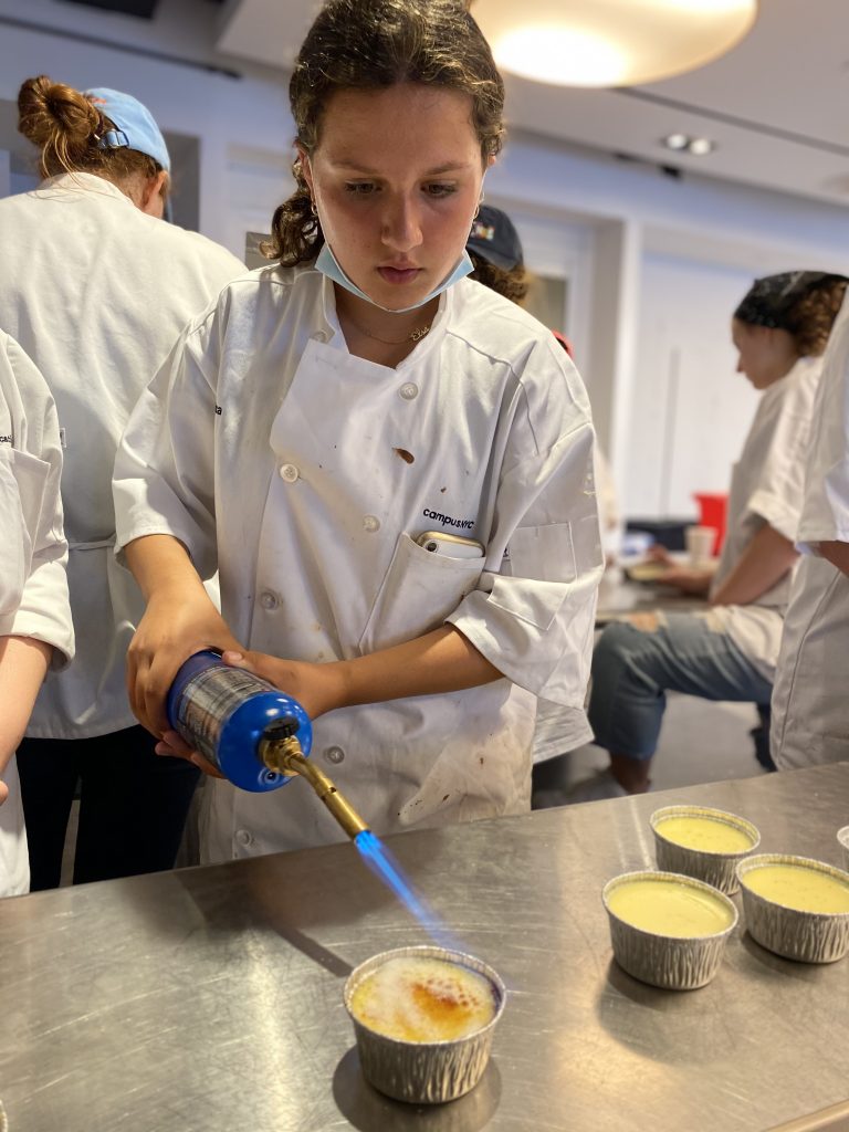 Pastry classes make creme brulee