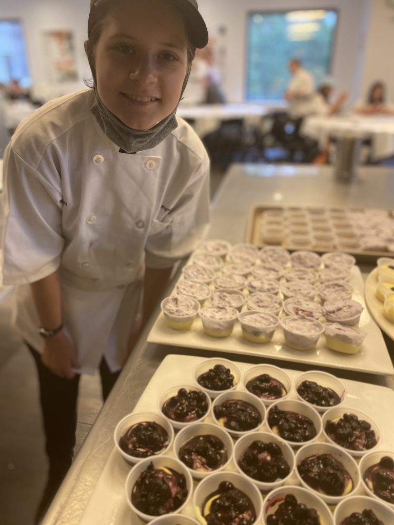 Happy student at our baking camp.