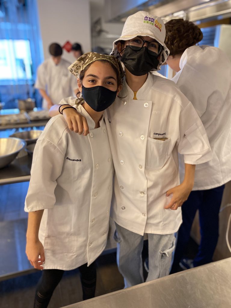 Pastry school student enjoying the camp!